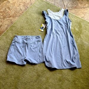 Halara tennis dress with matching shorts